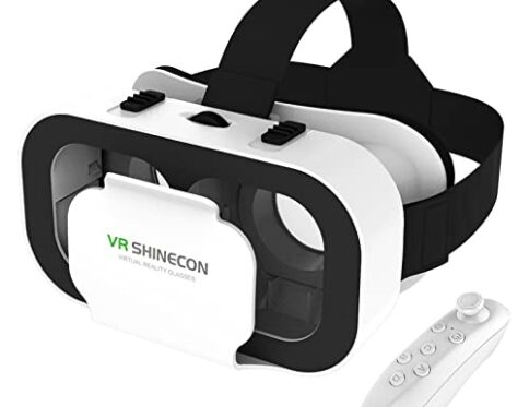 3D VR Gafas de Realidad Virtual, Gafas Inteligentes de Realidad Virtual para Smartphone, Compatible 4.7 Inch – 6.5 Inch compatibilidad por Android/Phone
