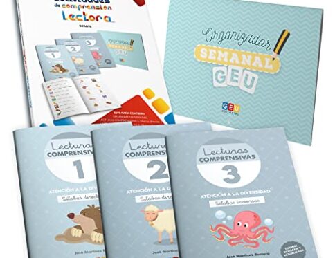 APRENDER A LEER Y ESCRIBIR | Aprender a Leer 5 Años – Pack De Lecturas Comprensivas para aprender Sílabas Directas e Inversas | Libros Niños 4 Años | Educación Infantil | Incluye Organizador.