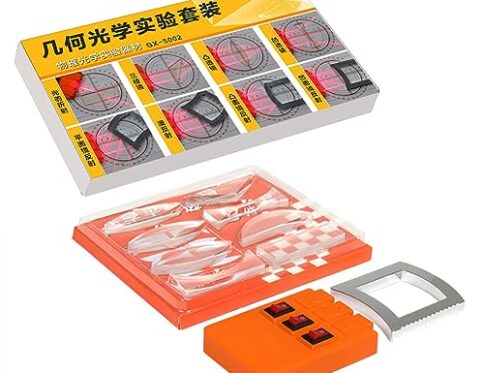 CRGANGZY Kits de Aprendizaje de Laboratorio de física de fácil operación Juego de experimentos ópticos de refracción de enseñanza intuitiva Juego Experimental de óptica geométrica con baterí