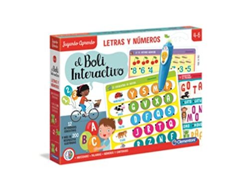 Clementoni Boli Interactivo Letras y Números, Juego Educativo con boli electrónico a Partir de 4 años, Juguete en español (55319)