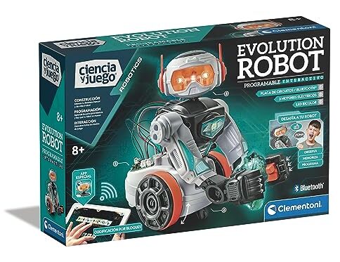 Clementoni Evolution Robot 2.0 – Robot para Montar y Jugar, con App dedicada, Robótica Infantil a Partir de 8 años, Juguete en español (55512)