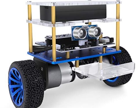 ELEGOO Tumbller Auto-Equilibrio Robot Coche Kit Compatible con Arduino IDE Stem Kits Juguetes para NiÃ±os y Adultos (Azul)
