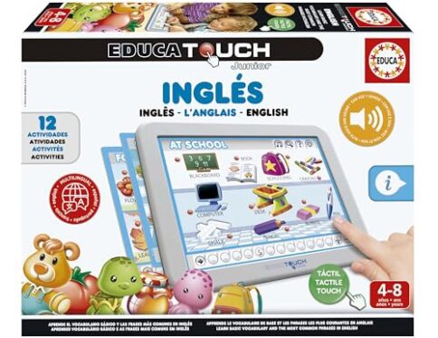 Educa – Touch Junior Aprendo Inglés Juego Educativo para Niños, Multicolor (15438)