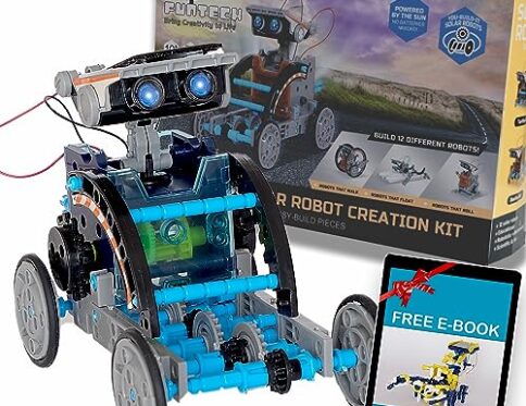 FUNTECH Robotica para niños 8 años o Mas, Construye tu Propio Robot Solar, 12 Robot para Montar en 1, Taller de Robots y Kit Robotica, Robot Juguete Educativo y Construccion Stem, Regalos niños