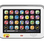 Fisher-Price Ríe y Aprende Mi Primera Tablet, Juguete electrónico Educativo con Luces y Sonidos para bebé +1 año, versión español (CDG61)