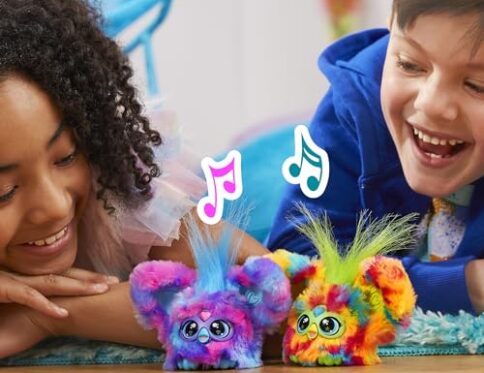 Furby Furblets, Miniamigo Pix-Elle, Más de 45 Sonidos, Música de Videojuegos y Frases en Furbish, Peluche electrónico para niños y niñas a Partir de 6 años, Multicolor