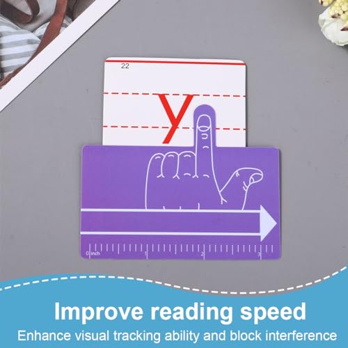 GRKB 8 Pcs Bookmark Regla Para Leer Tiras De Guía De Lectura Guía De Lectura Tiras Tiras De Lectura Guiada Dislexia Para Aliviar El Estrés Visual Dislexia - Imagen 5