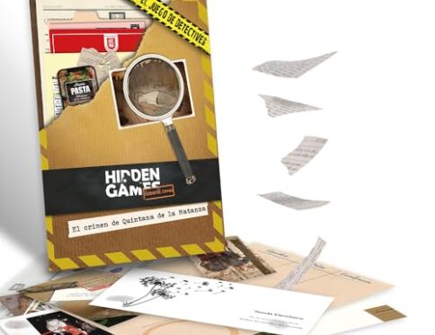 Hidden Games Escena del Crimen – El Crimen de Quintana de la Matanza – Español – Juego Realista de escenas del Crimen, emocionante Juego de Detectives, Juego Escape Room