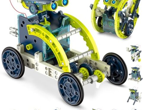 Hot Bee Kit Solar Robot, Juegos para Niños 7 8 9 10 11 12 Años, Regalo Niño 7-12 Años, Robot Juguetes Niños 7-12 Años, Construcciones para Niños, Experimentos Niños