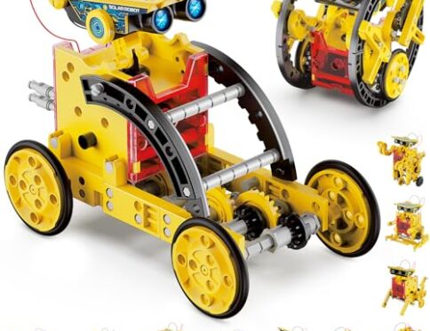 Hot Bee Kit Solar Robot, Robot Juguetes Niños 7-12 Años, Regalo Niño 7-12 Años, Juegos para Niños 7 8 9 10 11 12 Años, Construcciones para Niños, Experimentos Niños