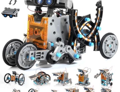 KIDWILL Stem Kit 14 en 1, Juguetes Educativos con Robots, Construcción Alimentado por Energia Solar – Conjunto Robótico para Niños, Adolescentes y Amantes de la Ciencia