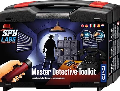 Kosmos 617240 Spy Labs Incorporated Detective Toolkit, Detective Case, Detective Toys for Children from 8 Years with Utensils and Professional Tips, Multilingüe Instructions in EU5, Mediano
