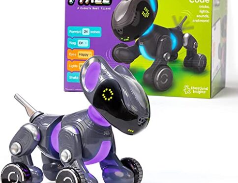Learning Resources PYXEL, la Mascota para codificar, lenguajes de programación Blockly y Python, programación y robótica, Robots para codificar de Stem, Regalos para niños de 9-12 años, niños y niñas