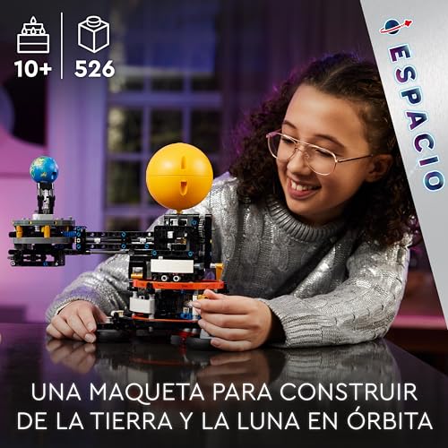 Lego Technic Planeta Tierra y Luna en Órbita Juguete de Astronomía y Sistema Solar, del Espacio para Niños y Niñas de 10 Años o Más, Juego Educativo de Planetas 42179 - Imagen 3