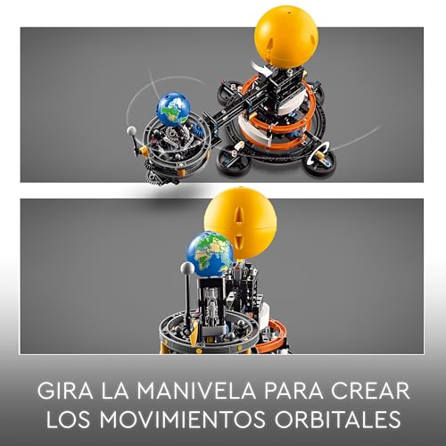 Lego Technic Planeta Tierra y Luna en Órbita Juguete de Astronomía y Sistema Solar, del Espacio para Niños y Niñas de 10 Años o Más, Juego Educativo de Planetas 42179 - Imagen 5