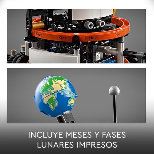 Lego Technic Planeta Tierra y Luna en Órbita Juguete de Astronomía y Sistema Solar, del Espacio para Niños y Niñas de 10 Años o Más, Juego Educativo de Planetas 42179 - Imagen 6