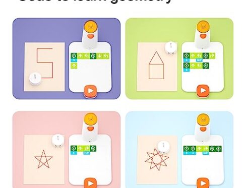 MatataStudio Coding Set Juguete Robot Programable para Niños de 4-10 Años Robot de Codificación Electrónica para Aprender Programación Física Temprana Juguete de Aprendizaje Stem para Niños 4+