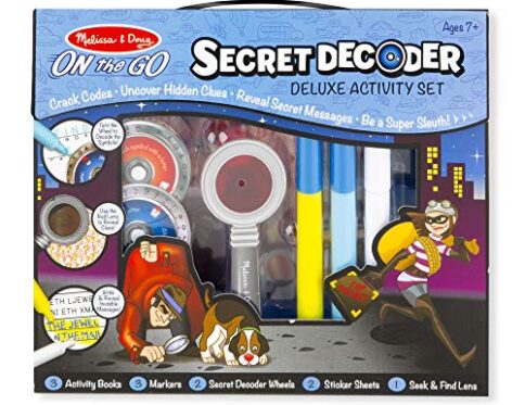 Melissa & Doug Detective secreto, Juegos de rol, Kit de espía y libros de actividades de viaje para niños y niñas de 7-9 años, Actividades creativos y pasatiempos para niños y niñas
