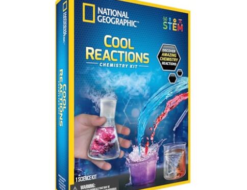 National Geographic JM80597U – Juego de Ciencia educativa a Partir de 8 años con 5 Impresionantes experimentos | Fascinantes Juguetes Stem para niños y niñas de más de 8 años, Kit de química de