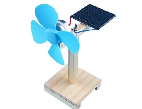 PERZOE Kit de Modelo de Ventilador con energía Solar, Kit de experimentos de Ciencia para niños, Juguetes educativos Stem de Ciencia DIY 1 Conjunto