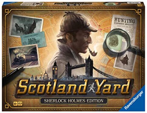 Ravensburger – Scotland Yard, Edición Sherlock Homes, Juego de mesa, Juego de estrategia familiar, Juego para Adultos y Niños, +10 años, 2 a 6 jugadores, Versión español.