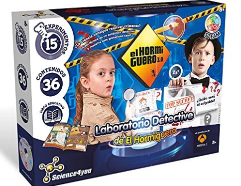 Science4you-JUEGO Laboratorio Detective del Hormiguero con 15 EXPERIMENTOS, Multicolor (80003078)