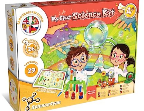 Science4you Primer Kit de Ciencias NiÃ±os 4 AÃ±os – Kit CientÃ­fico con 26 Experimentos para NiÃ±os, Laboratorio de Quimica y Colores, Juegos Educativos de Manualidades, Regalo para NiÃ±os 4 5 6 7 AÃ±os