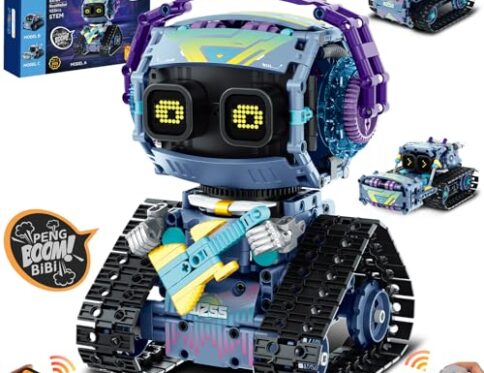 Sillbird Technic Robot Transformable Controlado para Niños, 3 en 1 Stem Juguetes de Construcción con Programación, Ideas de Regalos para Niños de 8 a 12 + Años (433 Piezas)