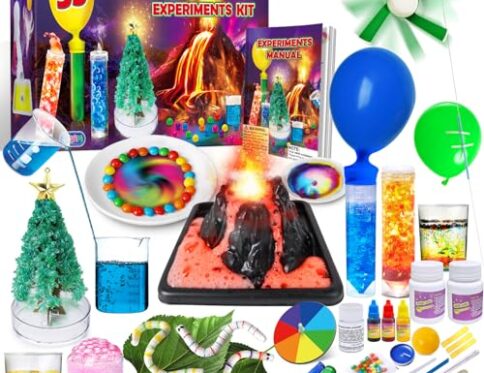UNGLINGA 53 Experimentos Kits de Ciencia para NiÃ±os, NiÃ±os NiÃ±as Ideas para Regalos de CumpleaÃ±os, QuÃ­mica FÃ­sica Set, Proyecto Stem Aprendizaje Juguetes Educativos