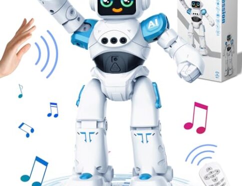 VATOS Juguetes Robot para niños de 3 a 12 años – Robot teledirigido, Control gestual programable RC Robot Juguete Bailando Caminando Robot Inteligente Niños Niñas Regalo de cumpleaños
