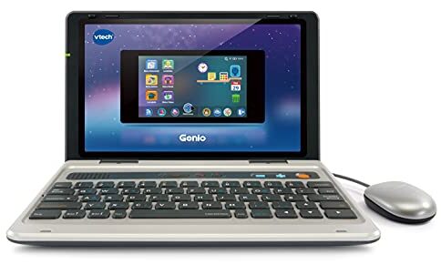 VTech Genio – Ordenador de Aprendizaje con Acceso a Internet, Programa de Texto y Contenido de Aprendizaje sobre Letras, Palabras, matemáticas, lógica y Mucho más, para niños de 5 a 12 años