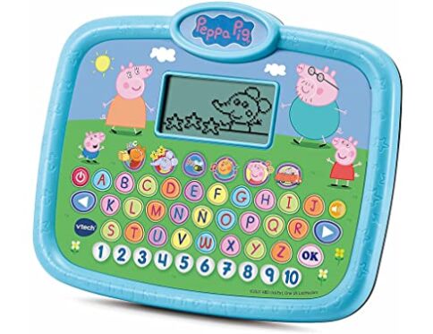VTech – La Tablet educativa de Peppa Pig, Juguete Educativo para niños +3 años, aprende Las Letras y los números, versión ESP (3480-546622)