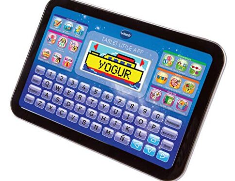 VTech – Pantalla en Color Juguete Educativa, Tableta Little App, Negro/Azul (3480-155222)