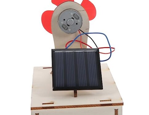 Vaguelly 1 Juego Juguete con energía Solar Kit de Motores solares Kit de Materiales para experimentos científicos Kit de Materiales para experimentos de energía Solar maqueta Juguetes niños
