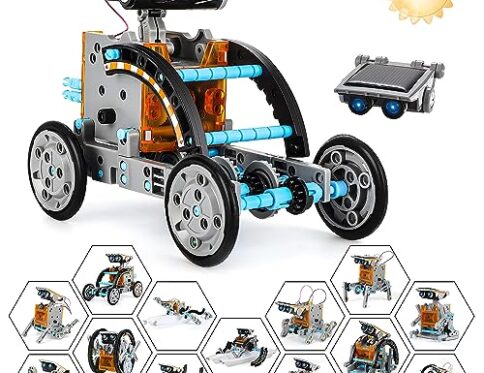 Weinsamkeit Robots Solares, 13 en 1 Kit de Robot Solar STEM Juegos Educativos Robotica Ciencia ConstrucciÃ³n de Juguetes RobÃ³tica Manualidades Kit Regalos para Juegos NiÃ±os NiÃ±a de 8 9 10 11 12 13 AÃ±os