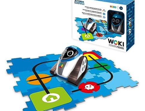 Xtrem Bots – Woki | Robot Juguete Inteligente | Robot Niños 5 Años O Más | Robot Inteligente Programable por Colores | Juguetes para Niños Educativos | Stem