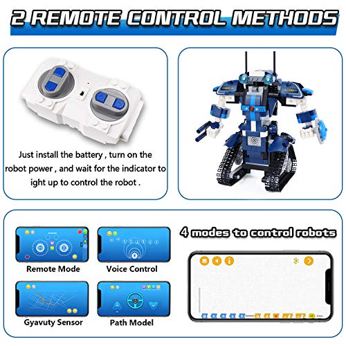 Yerloa Kit Robot Programable Juguetes Niños 8 Años, Robot Juguete Regalo Niño 8 Años, Robotica para Niños 10 Años Juegos Niños 10 a 12 Años, Kit Robotica Regalo Niño 7 8 9 10 11 12 Años (405 Piezas) - Imagen 5
