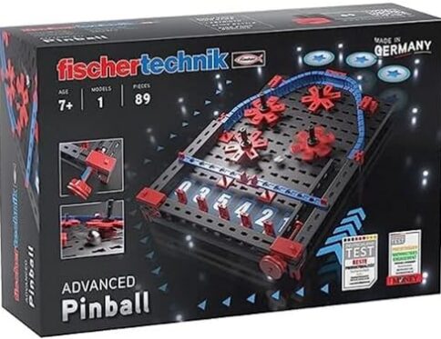 fischertechnik Advanced Pinball 569015 – juego de construcción para niños, juego de pinball a partir de 7 años