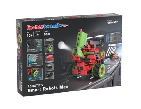Fischertechnik Smart Robots Max 564111 — Kit de construcción de robots: Robots programables y controlados a distancia, 9 modelos, a partir de 10 años