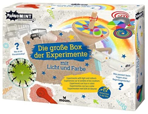 moses. PhenoMINT La Gran Caja de experimentos, descubre la luz y el Color, Juego de experimentos con espectaculares ilusiones ópticas para niños Inteligentes, Juguete Educativo para niños a Partir de